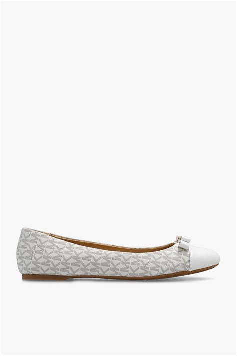 michael kors schuhe weißß|Michael Kors white flats.